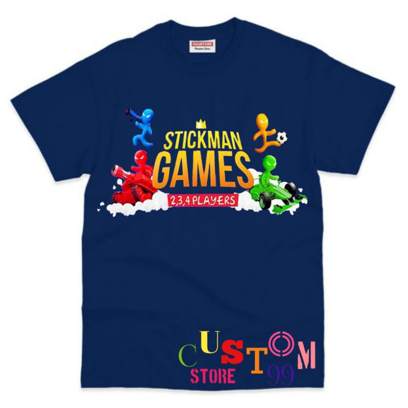 BAJU KAOS ANAK GAME STICKMAN ANAK TERBARU BAHAN PREMIUM
