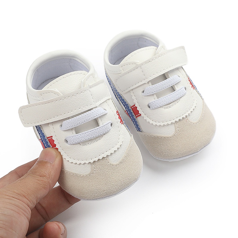 Sepatu Bayi Prewalker Laki Laki Perempuan Umur 0 - 12 Bulan Sepatu Sneakers Anak Bayi Laki Laki Perempuan Baby Prewaker Shoes Cowok Cewek Murah Umur 0 - 14 Bulan, umur 1 Tahun 0 - 6 Bulan Biru Merah AK 06