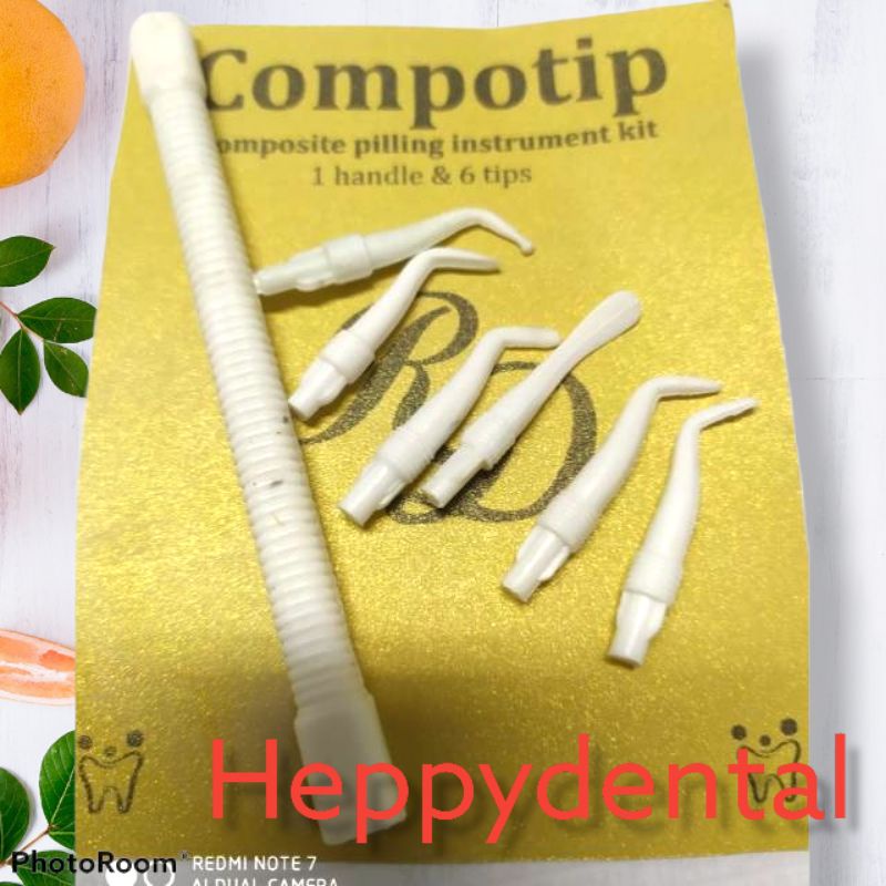 Compotip composite pilling instrument kit 1 handle + 6 tips
