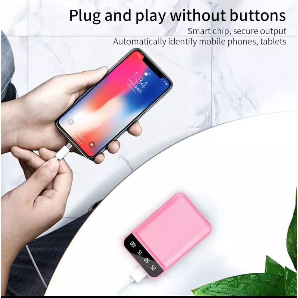 HZSUM PowerBank 20000mAh Cute Mini Kartun Fast Charging