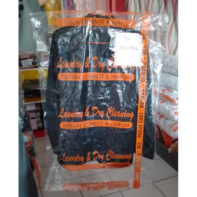 Plastik Packing Laundry Satuan | Plastik Packing Jas | Plastik Sablon Laundry Satuan