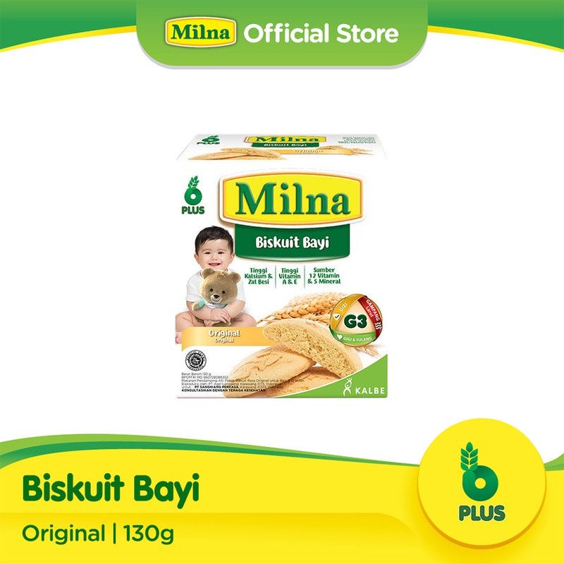 Milna Biskuit Bayi 130gr 6m+ / biskuit 6M+