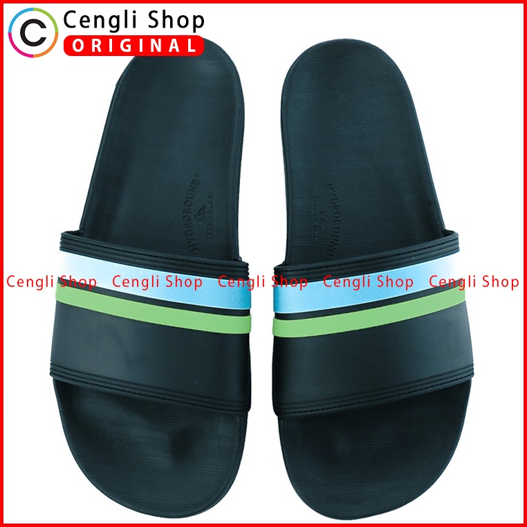 SANDAL SLIDE PRIA QUIKSILVER ORIGINAL BRANDED ASLI EMPUK TERBARU KEREN