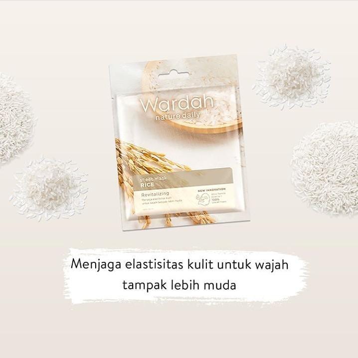 ❤ BELIA ❤ Wardah Nature Daily Sheet Mask 20ml BPOM