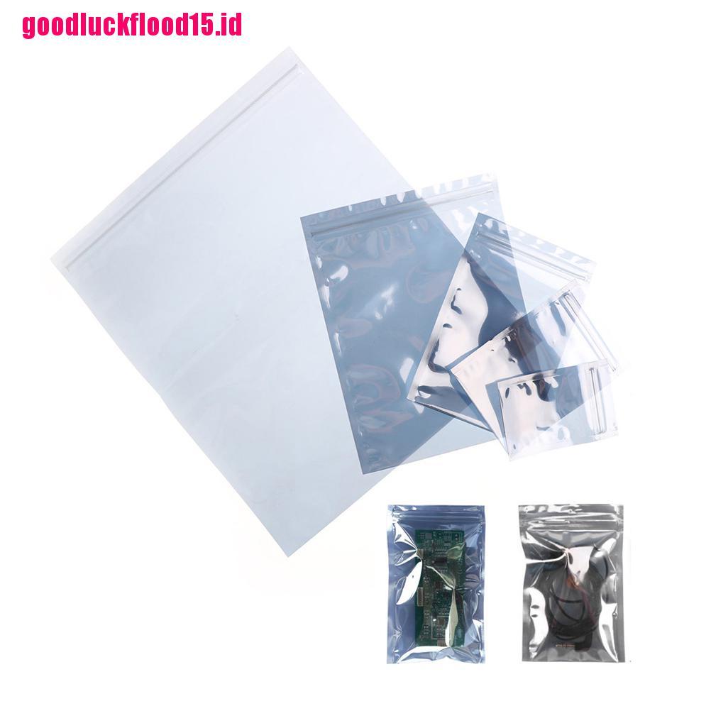 {LUCKID}10Pcs ESD Anti-Static Shielding Bag Translucent Zip Lock Resealable Bags