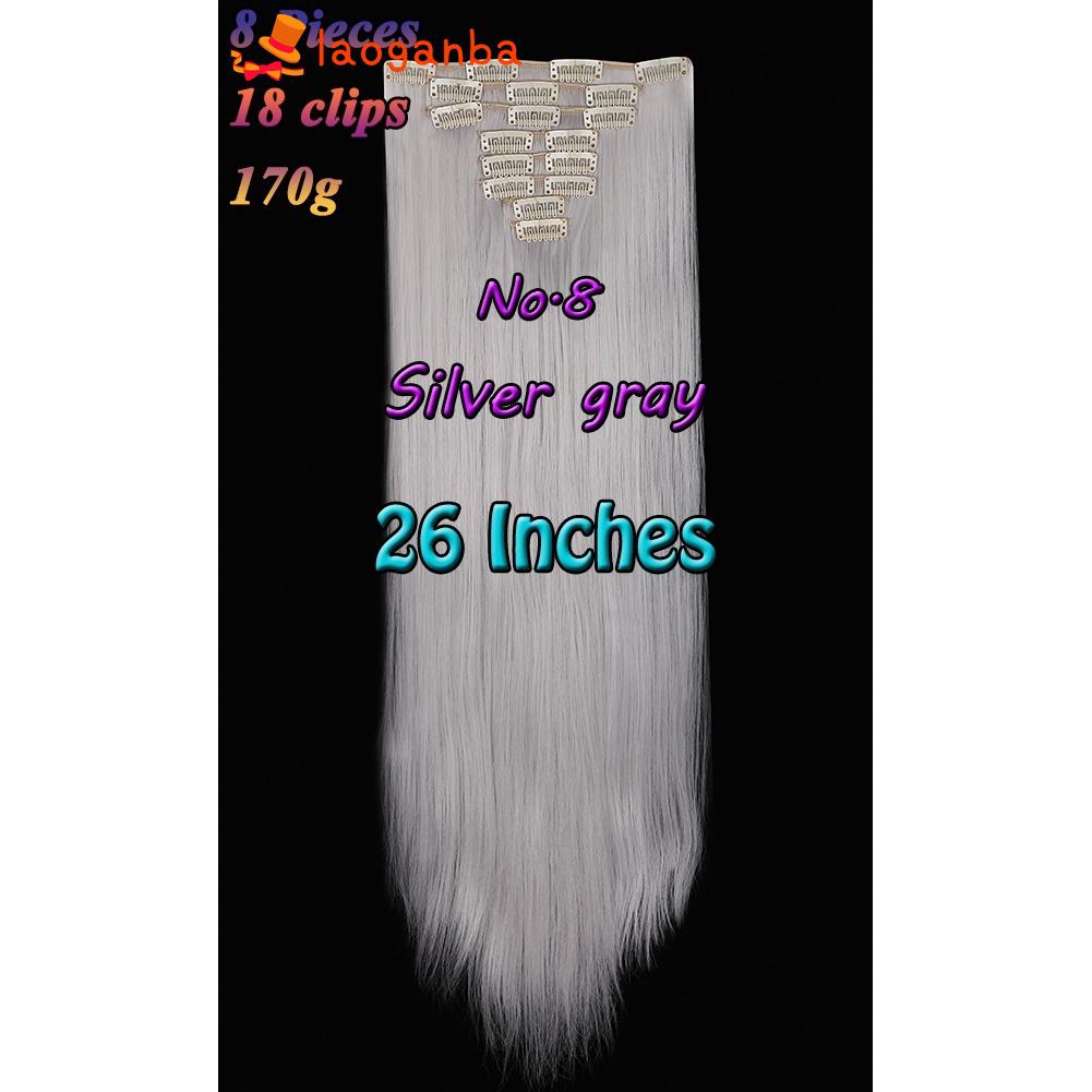 L Hair Extension  Rambut  Palsu Panjang  60cm Model  Klip 