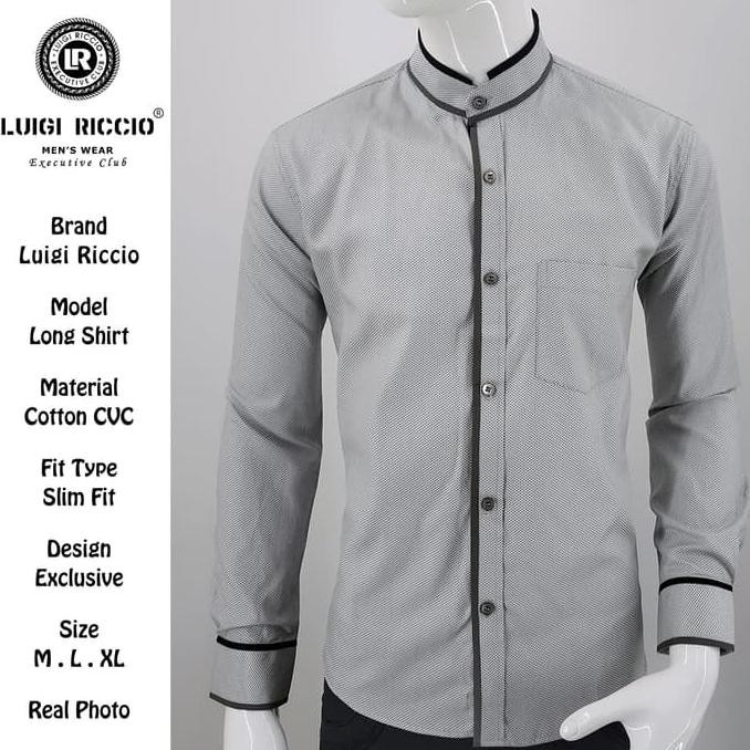 Kemeja Pria Koko Lengan Panjang Luigi Riccio 21