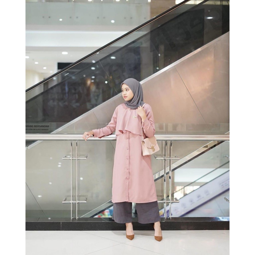 BIG SALE!! DINI TUNIK / TUNIK WOLVIS PREMIUM TERMURAH WANITA HITS SELEBGRAM ATASAN CASUAL FORMAL