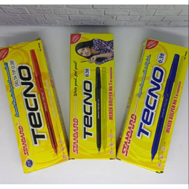 

PULPEN / PEN/ BOLPEN STANDARD TECNO 0.38/ 12 pcs