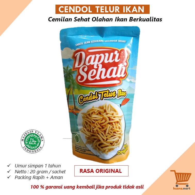 Cemilan Sehat Cendol Telur Ikan Dapur Sehati 100gr Non MSG