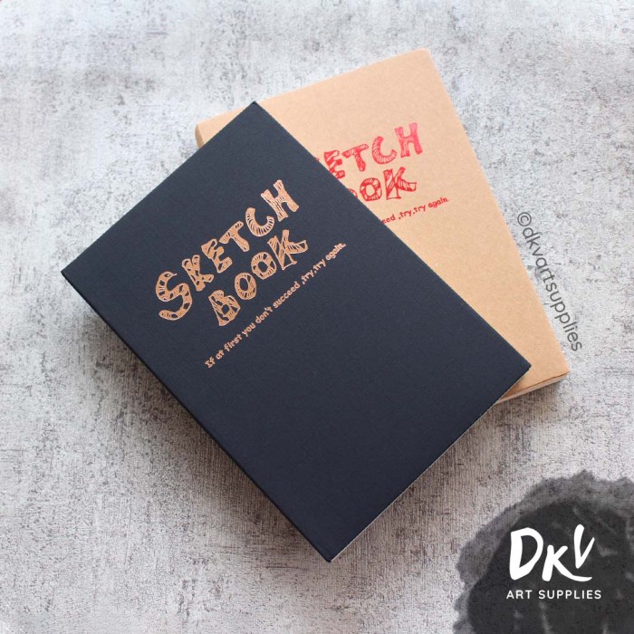 

(BISA COD) POTENTATE Sketchbook A5 120gsm Soft Cover - Cokelat