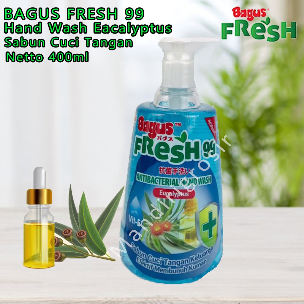 Hand Wash Eucalyptus *Bagus Fresh99 * Sabun Cuci Tangan * 400ml