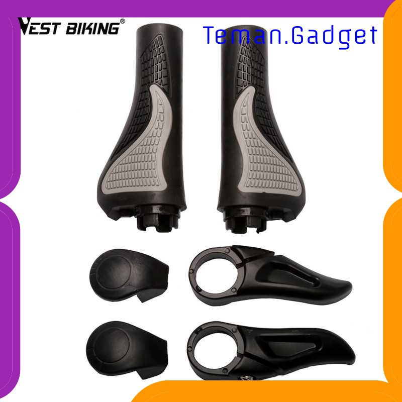 TG-IB388 TAFFSPORT GAGANG SEPEDA RUBBER ERGONOMIC GRIP MTB HANDLEBAR - BT1001