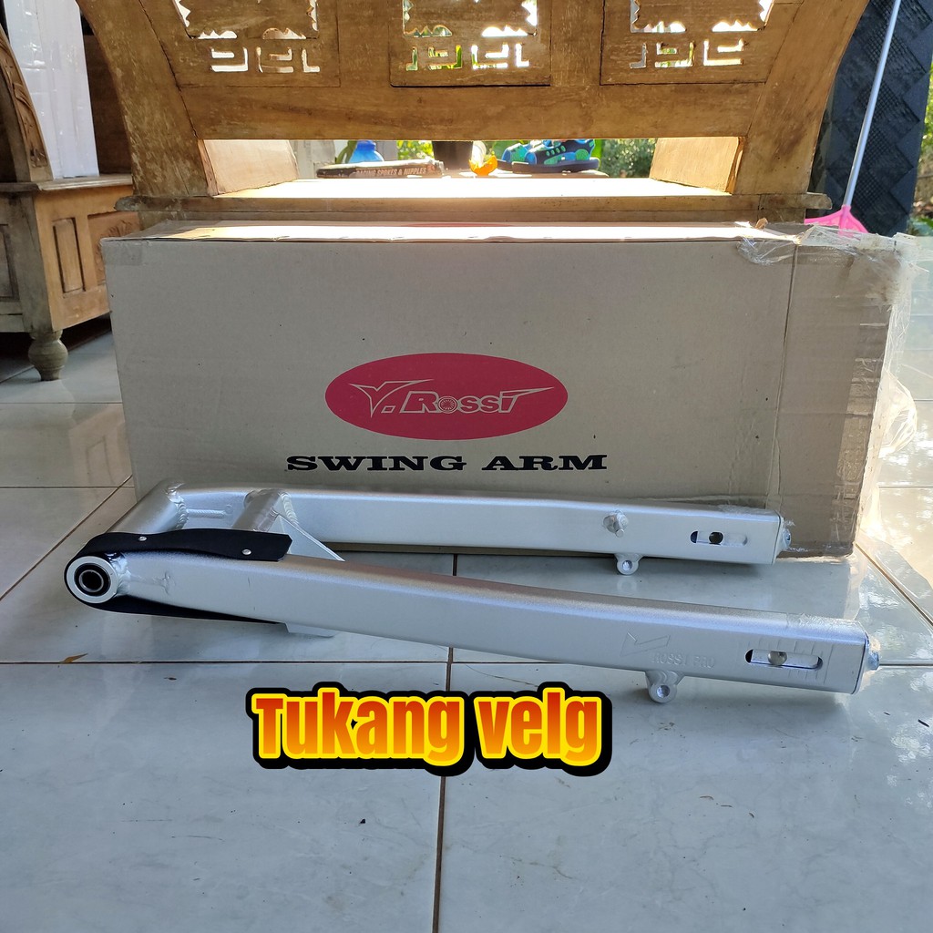 SWING ARM SATRIA FU 150 MODEL OVAL WARNA SILVER VROSSI PRO COPY B-PRO