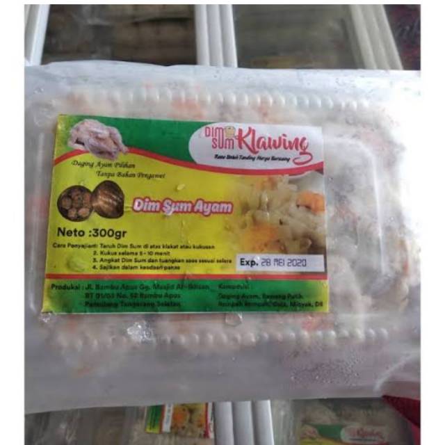 

Dimsum Klawing Rasa Ayam isi 10pcs