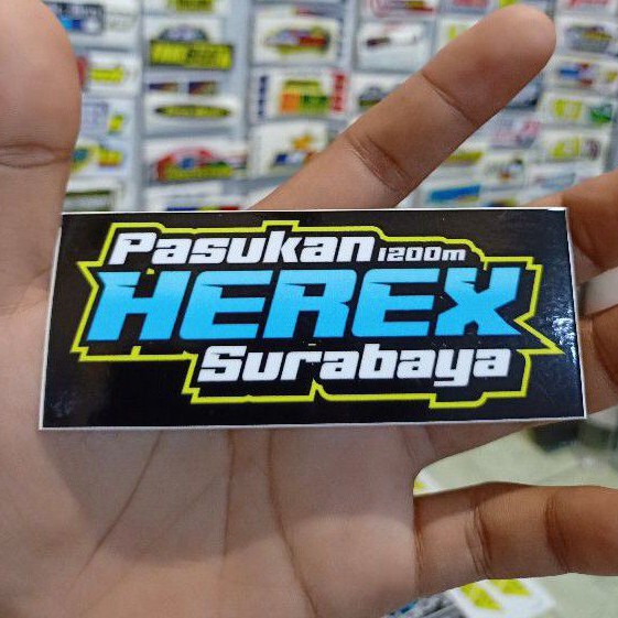 Sticker printing Pasukan Herex Surabaya minim pembelian harus 20rb