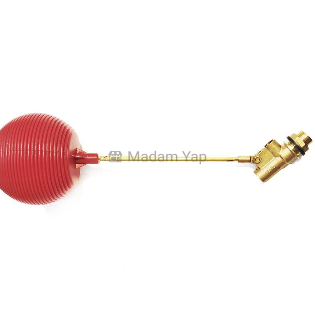 Pelampung Air Otomatis Kuningan Floating Valve Bola Bak Toren 1/2&quot; 3/4&quot; Inch