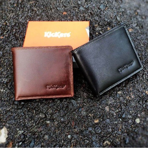 Dompet Lipat Pria Full Kulit Sapi Asli Tanpa Kain/Furing