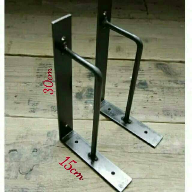 besi siku ambalan penyangga rak tempel dinding