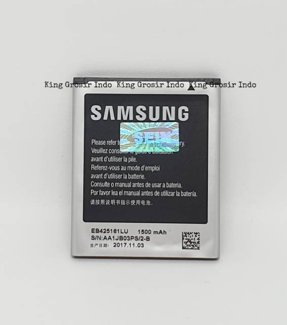 Baterai Samsung Galaxy Ace2 Ace 2 I8160 S3 Mini I8190 J1 Mini S7562 Original SEIN 100% Battery Batre