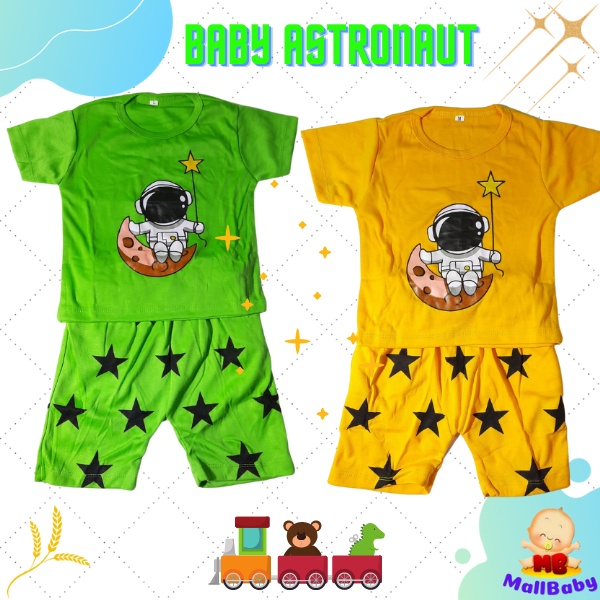 Baju Bayi laki Laki 6 12 Bulan 1 2 Tahun Terlaris Setelan Baju Anak Bayi Laki Baby Astonaut