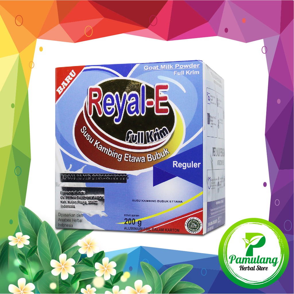 

SUSU KAMBING ETAWA REYAL-E Bubuk Full Cream Varian Sachet Bergizi & Bernutrisi Tinggi