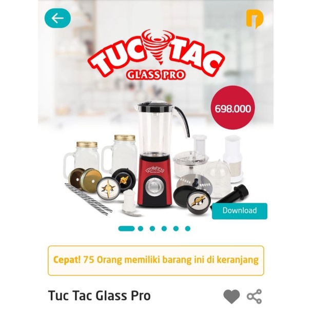Tuc Tac Blender Glass Pro