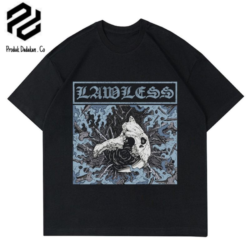 kaos LAWLESS SERINGAI DISINTEGRASI tshirt band metal musik rock t-shirt oversize rap tee lokal VINTA