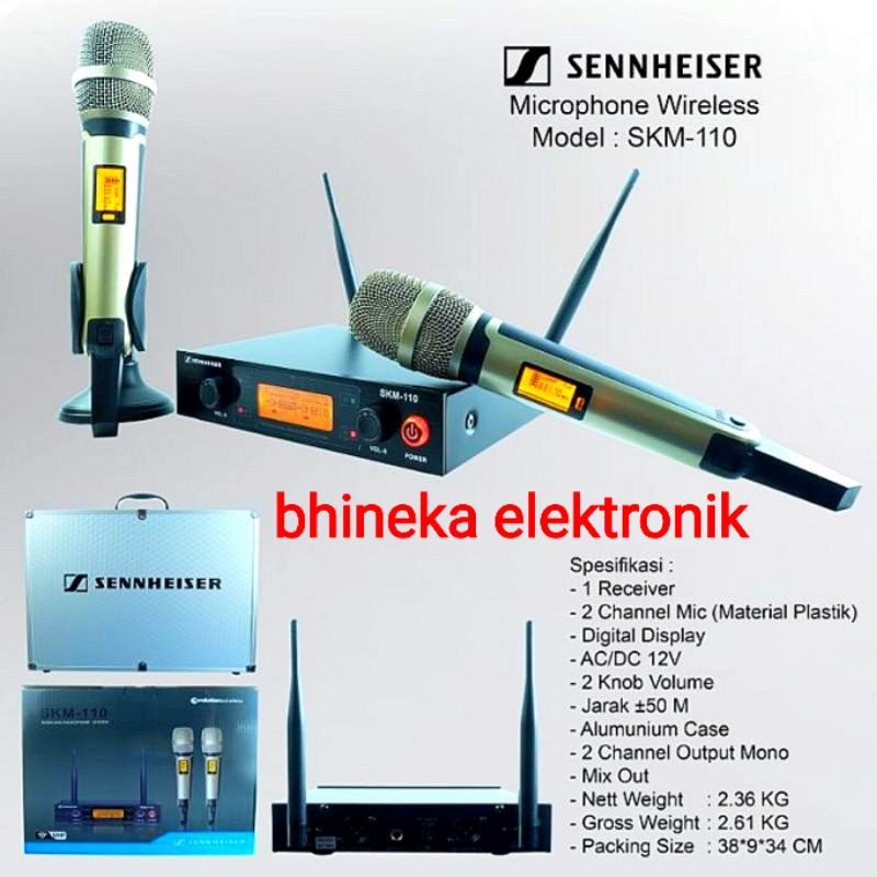 mic wireless sennheiser SKM110 mic sennheiser skm-110 free koper