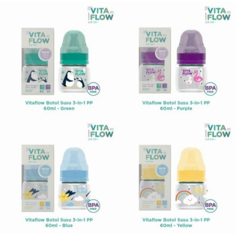 VITA FLOW Botol Susu Multi Fungsi 60ml Botol ASI