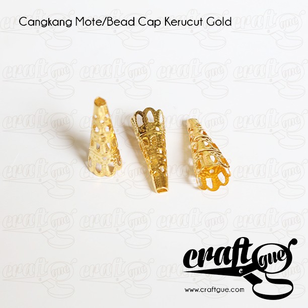 Cangkang Mote/Bead Cap Kerucut (10pcs)