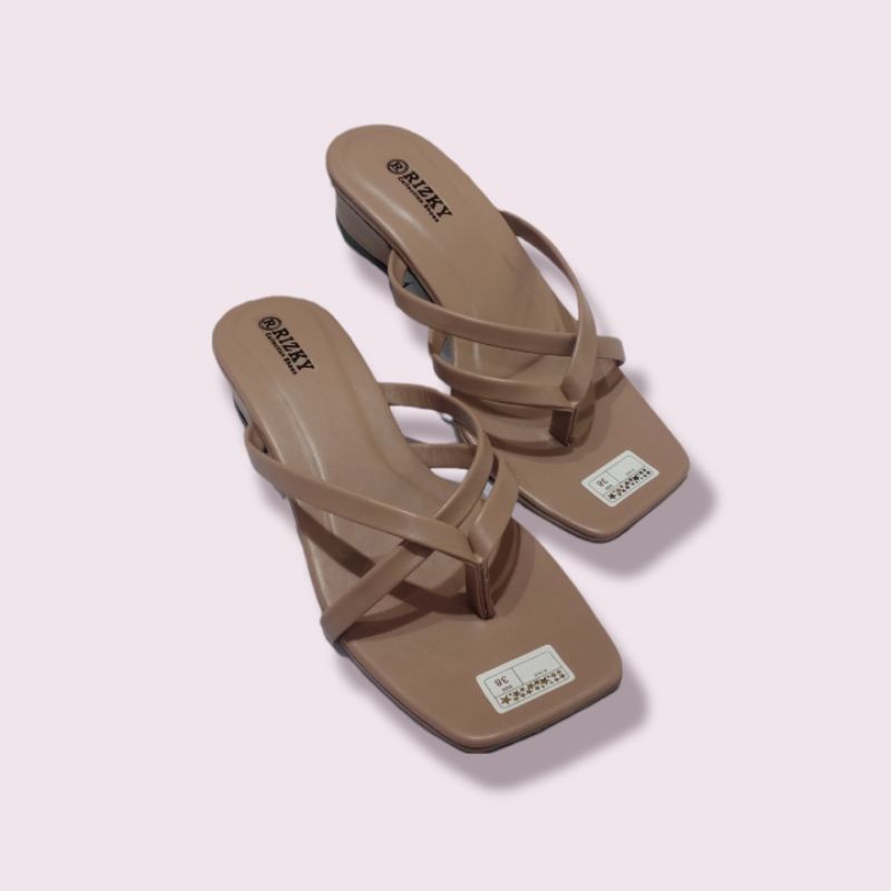 Sandal Japit Heels/Sandal Wanita Hak 3cm