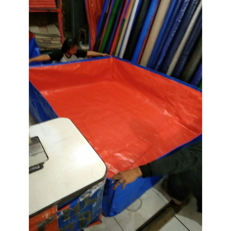 kolam ikan terpal 300x200x50
