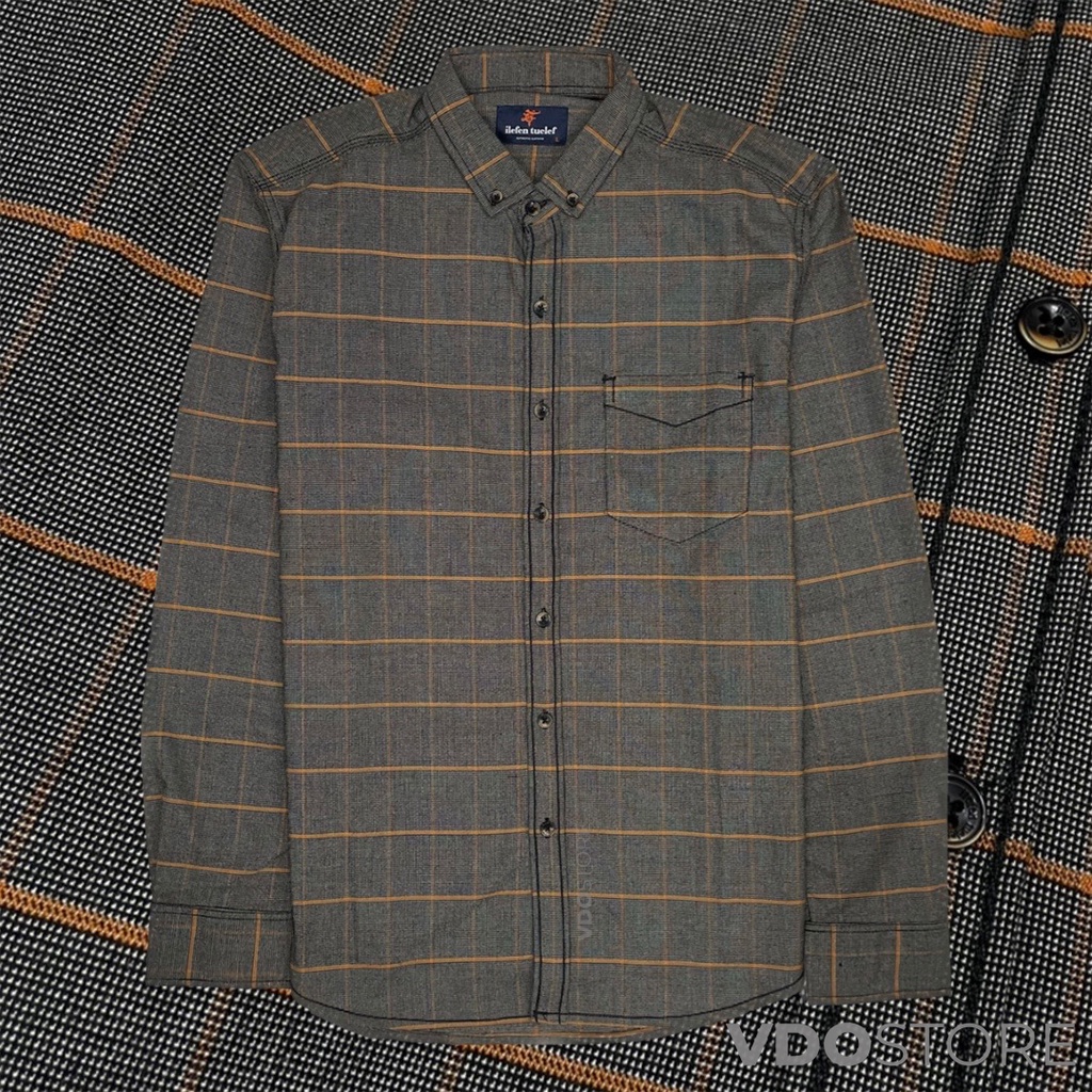 KEMEJA FLANEL PRIA 13 GRAY GARFIELD - M L XL - KEMEJA LENGAN PANJANG VDOSTORE DEWASA BAJU FLANNEL TANGAN PANJANG HITAM NAVY ABU MOTIF KEMEJA COWOK MURAH DEWASA SANTAI TEBAL KUALITAS IMPORT BAJU CATUR PANEL FANEL