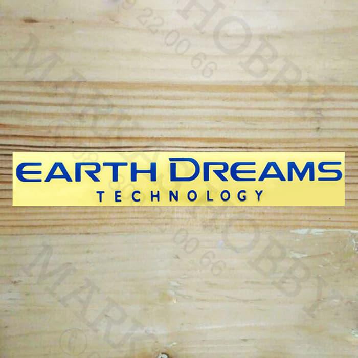 Stiker / Sticker Honda Earth Dreams Technology Biru