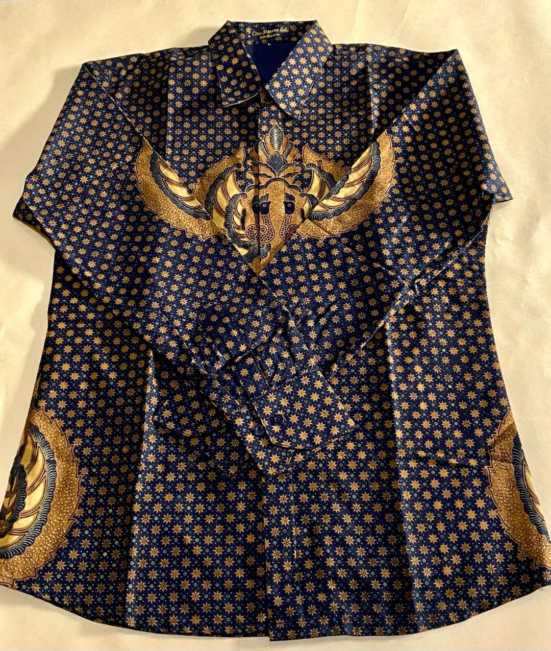 Truntum Gurdo Sogan Kemeja Batik Pria Full Furing Bahan Katun Primisima