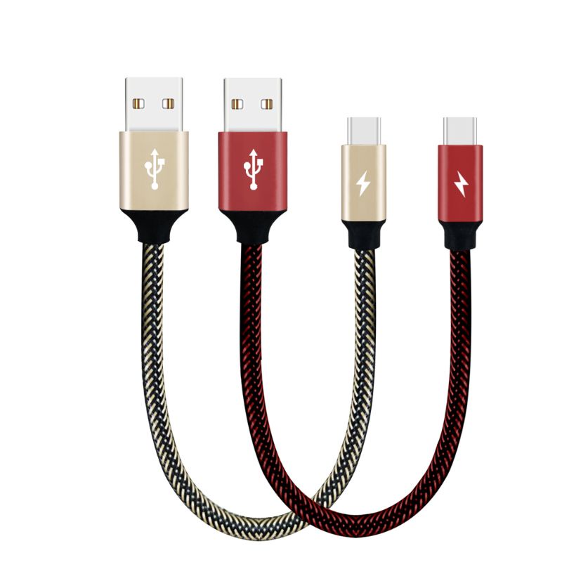 VIVI   30cm 3A Fast Charger Cable Type C Braided Power Bank Cable For S9 S8 Mate 20/10/9 P20/P10/P9 Smart Phones Tablet PCs