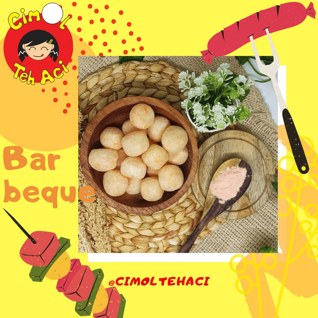 

Cimol Teh Aci - Frozen Food - Kemasan Vacuum - 250gr - 30 Butir - Barbeque