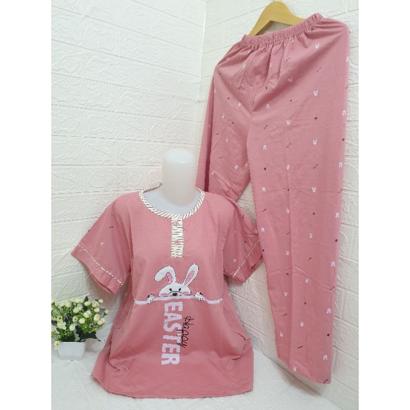 COD Baju tidur wanita Tessa CP Import bahan tebal dan adem 112-5