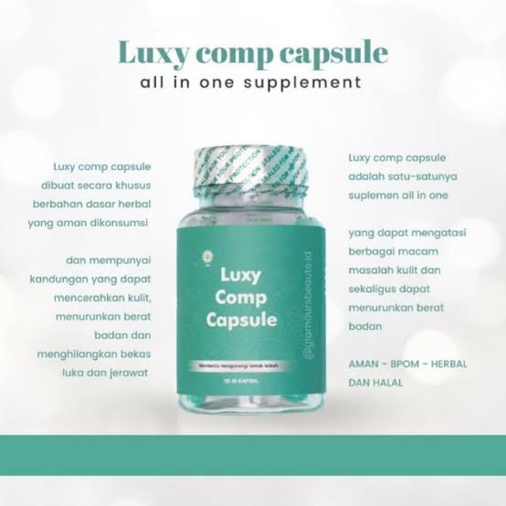 WHITENING SLIMMING DALAM SATU KAPSUL (Suplemen All In One) Luxy Comp Capsule