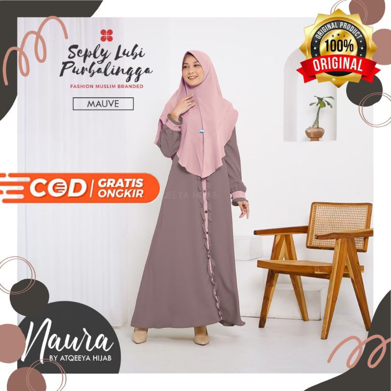 Atqeeya Naura Gamis Set Hijab | Seply Lubi Purbalingga