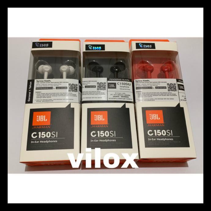 BAYAR DITEMPAT hf handsfree earphone headset jbl c150si c 150 si original bisa android iphone