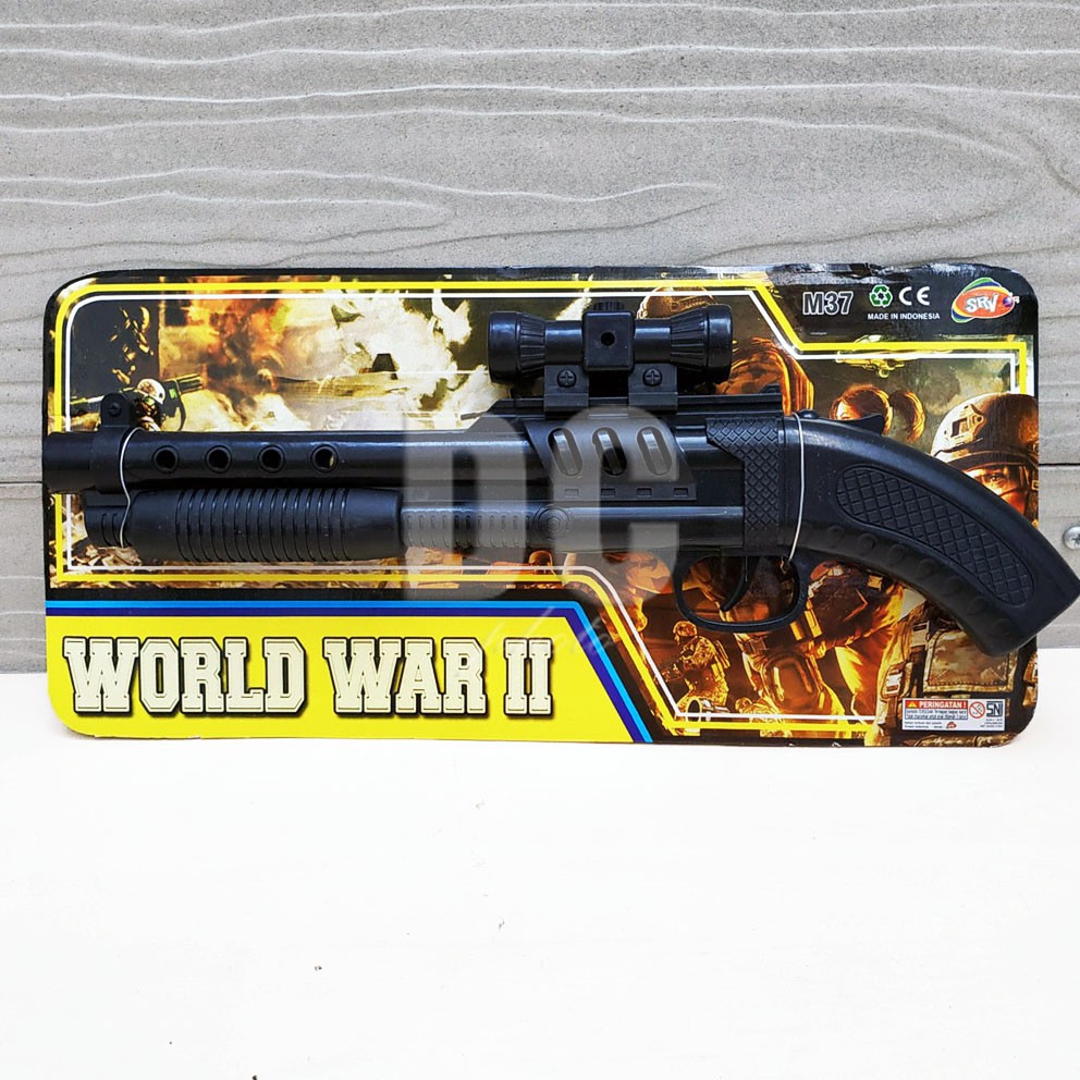 Tembak World War II Mainan Tembak Bisa Bunyi Kretek