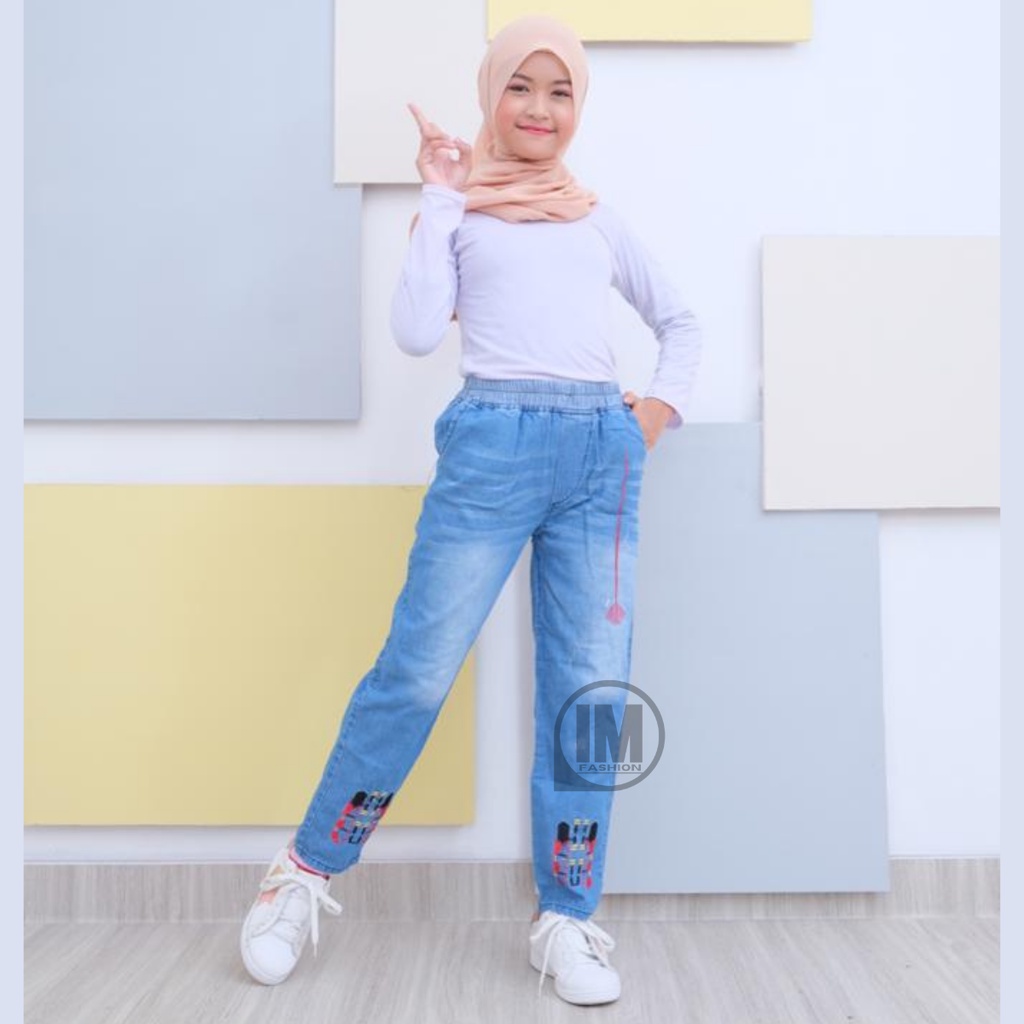 Celana Jeans Anak Perempuan / Celana Jeans Anak Usia 10 Tahun / Celana Panjang Anak Perempuan