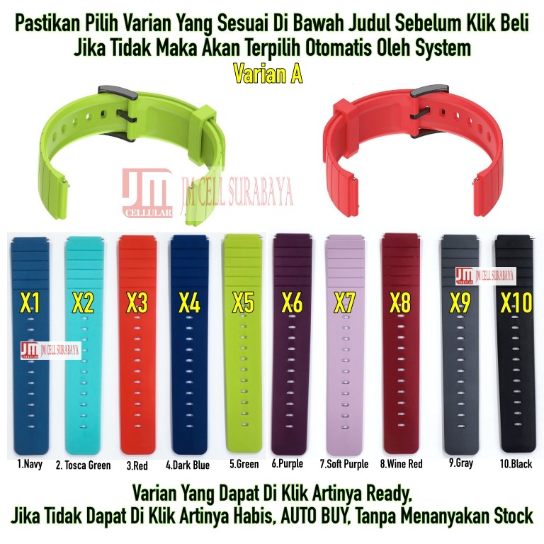 XMW Strap Tali Jam Tangan 18mm Quick Release Universal