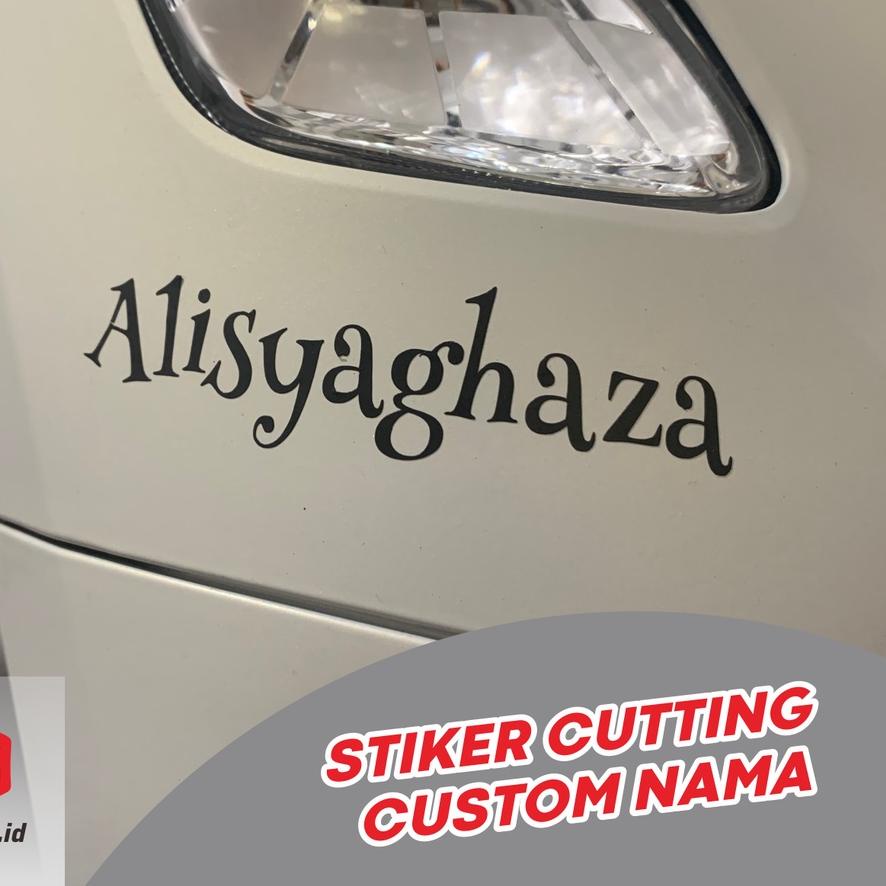 

Promo Hari Ini" Cutting Sticker Custom "Nama Sendiri" | Untuk Mobil / Motor / Kaca / Helm / Laptop / Tumbler dll (Waterproof) | TRENDING | TERBARU LAGI |