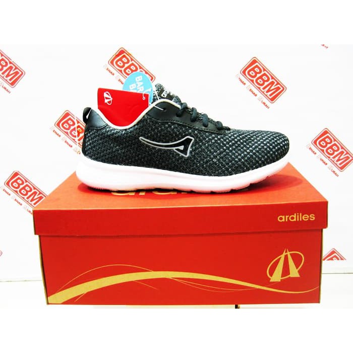 ARDILES WRG BUFFY - SEPATU WANITA SANTAI- KERJA- RUNNING - Hitam/Abu2