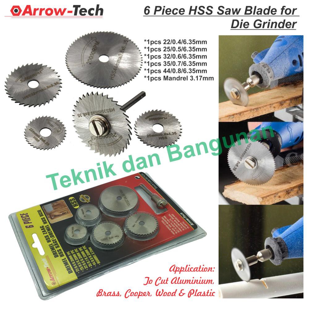 6pcs HSS Mini Circular Saw Blade