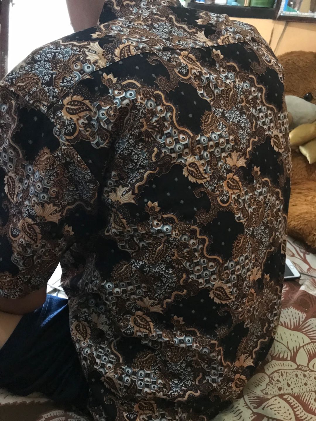 [gridline - R041 & R041-b] Kemeja Batik Pria Katun Lengan Pendek Regular