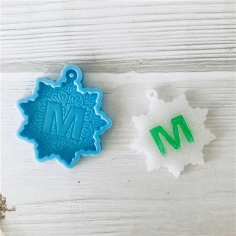 SIY  Letter Keychain Casting Silicone Mould DIY Crafts Jewelry Pendant Making Tools Keyring Epoxy Resin Mold